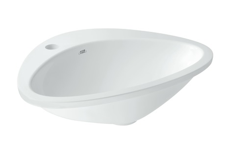 Built-in wash basin with 1-boreholing