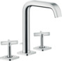 3-hole basin mixer with 170 pop-up waste set and escutcheons