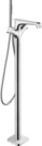 Thermostatic bath mixer floor-standing