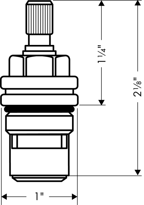94008000 Replacement Hot Cold Faucet Cartridge Replacement For Hansgrohe Basic Set & Axor Valves Kitchen Faucet Repair