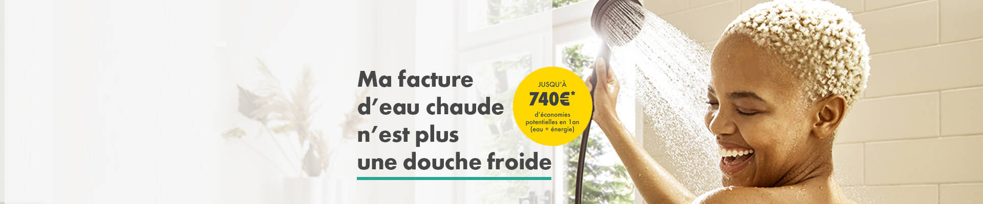 Économiser l'eau avec hansgrohe.