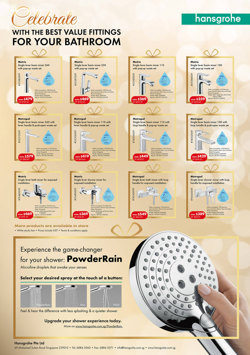 Info on hansgrohe festive promotion Info on hansgrohe festive promotion