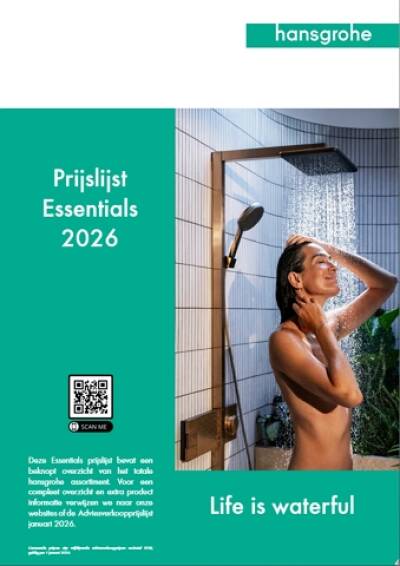 Omslag hansgrohe verkoopprijslijst kernassortiment 2026