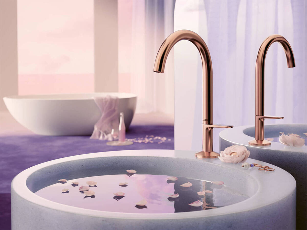 AXOR Edge tap, exclusive bathroom design.