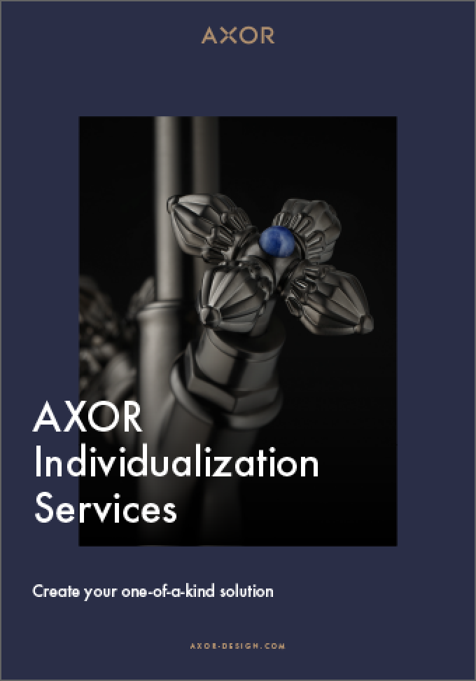 Cover van het AXOR magazine voor individualisering.