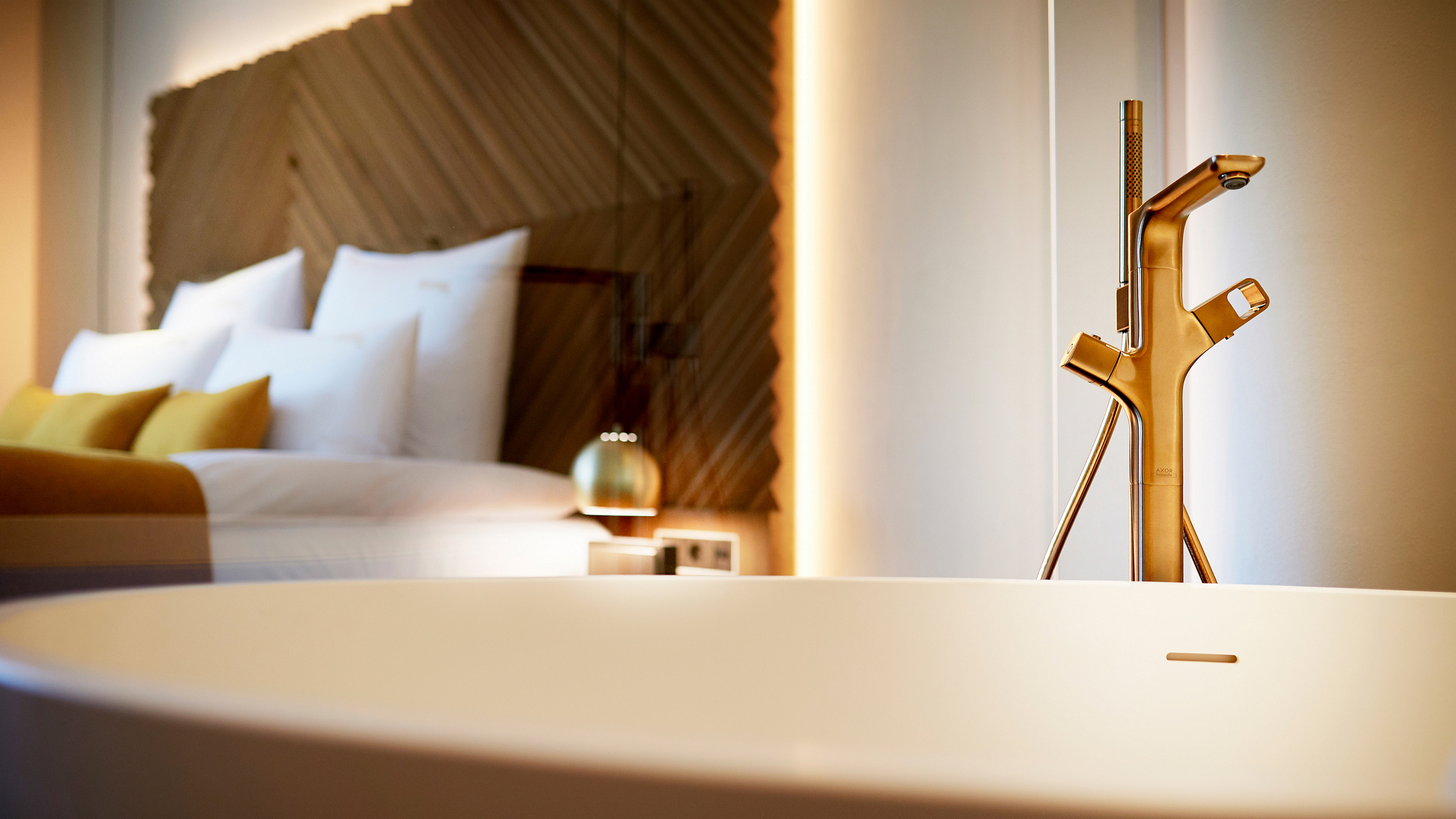 Åpent baderom på det innovative luksushotellet Beyond i München