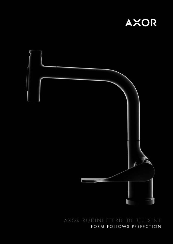 Couverture de la brochure cuisine AXOR.