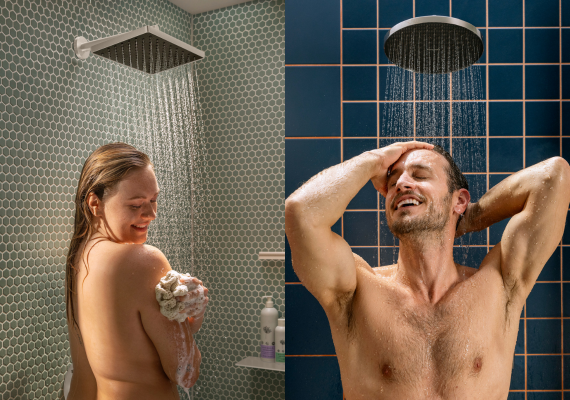 Activera Q and S shower ranges at a glance.
