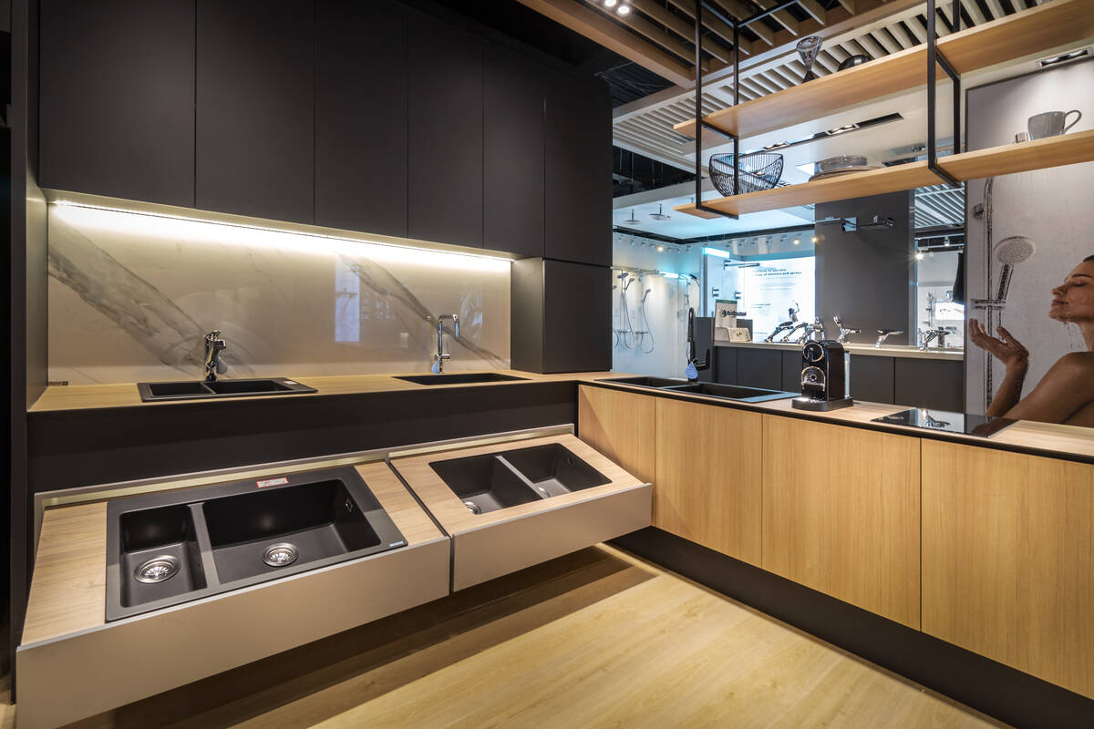 SilicaTec Granite Sinks and hansgrohe Kitchen Mixers