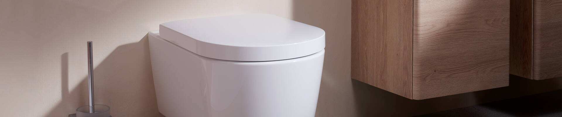 hansgrohe EluPura S toilet i rundt design.