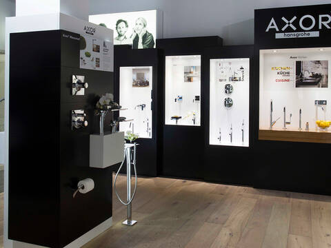 Hansgrohe showroom AXOR display