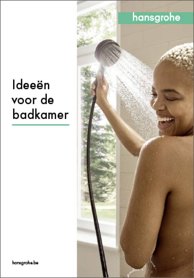 Coverfoto van de hansgrohe badkamerbrochure 2022: ideeën voor water