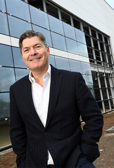 Jay Phillips MD of Hansgrohe UKI at its new HQ in Warwickshire