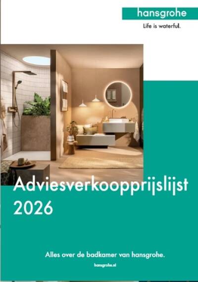voorblad adviesverkoopprijslijst hansgrohe 2026