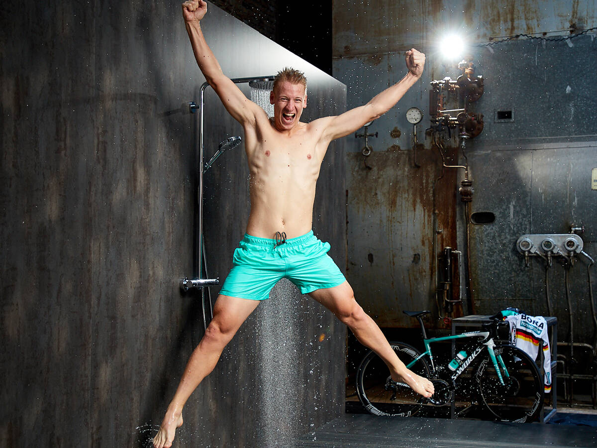 Pascal Ackermann: topfit mit Wechselduschen.