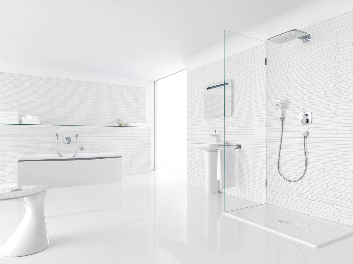 Elegant bathroom with a bright atmosphere. Elegant bathroom with a bright atmosphere.