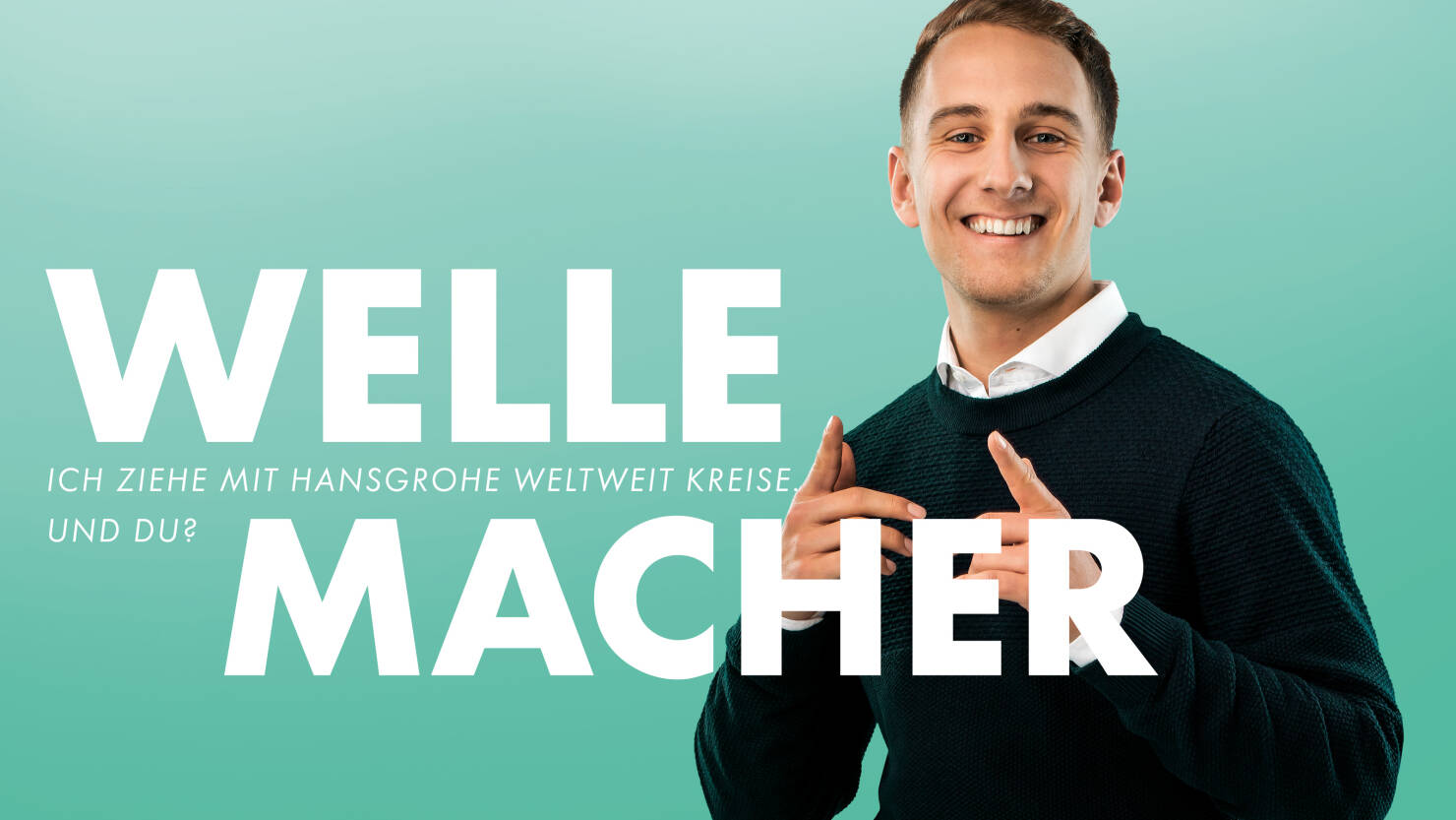 Nils, Kundenbetreuer bei Hansgrohe. Nils, Kundenbetreuer bei Hansgrohe.