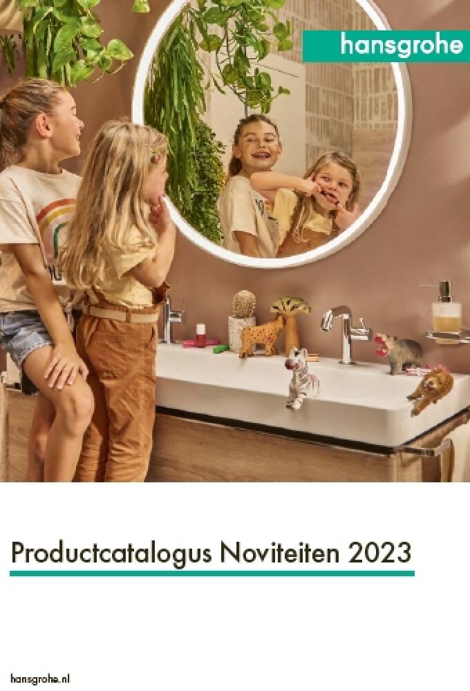 Voorkant hansgrohe noviteitencatalogus 2023
