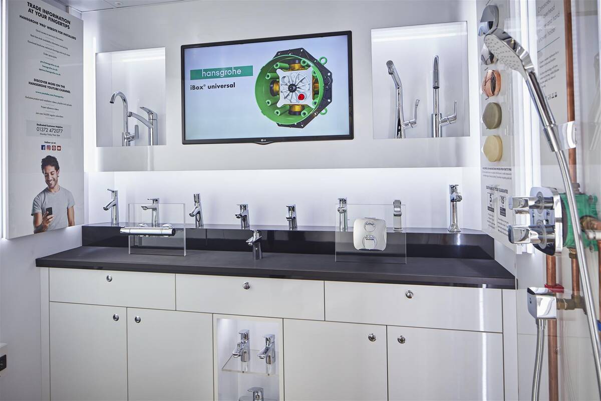 The Water Wagon Hansgrohe's mobile showroom