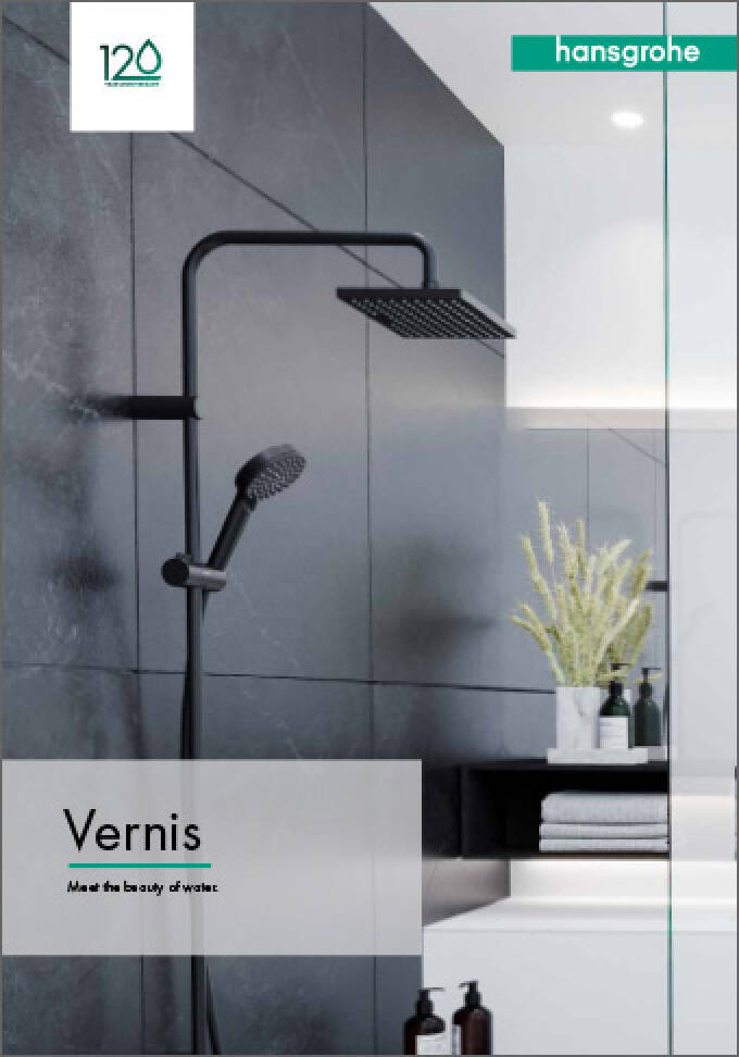 Coverfoto van de hansgrohe Vernis brochure