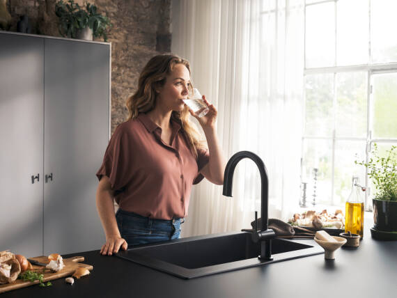 Armaturensystem Aqittura M91 fr optimiertes Tafelwasser.