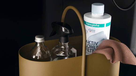 hansgrohe Filter werden in den Wasserkreislauf integriert.