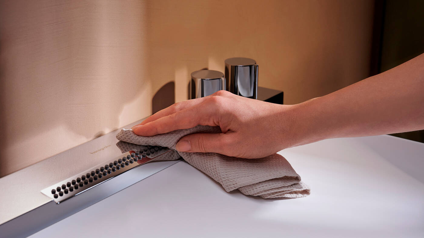 Le lavabo hansgrohe Avalegra est très facile d’entretien. 