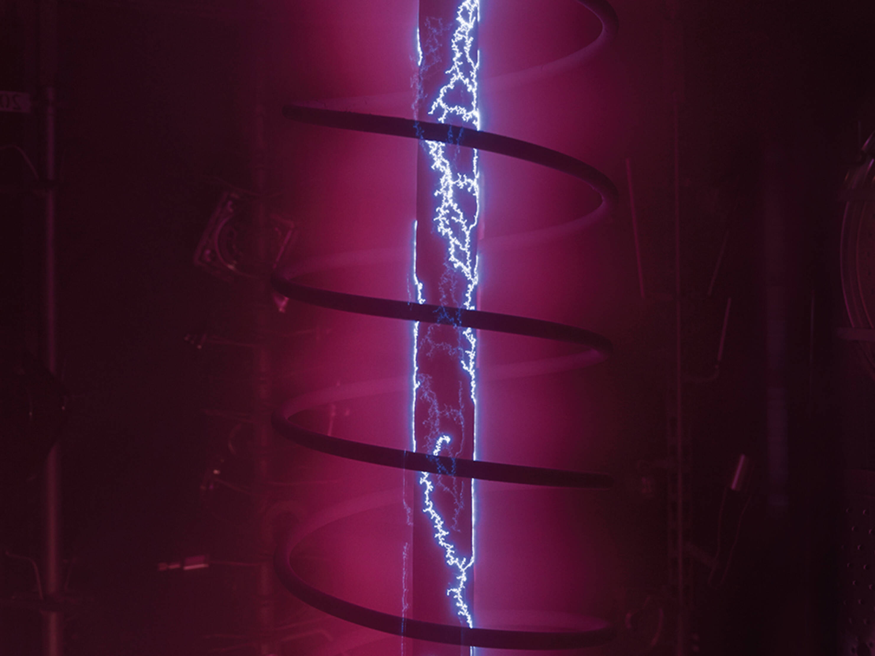 The vacuum chamber used in the PVD process to create vibrant taps.