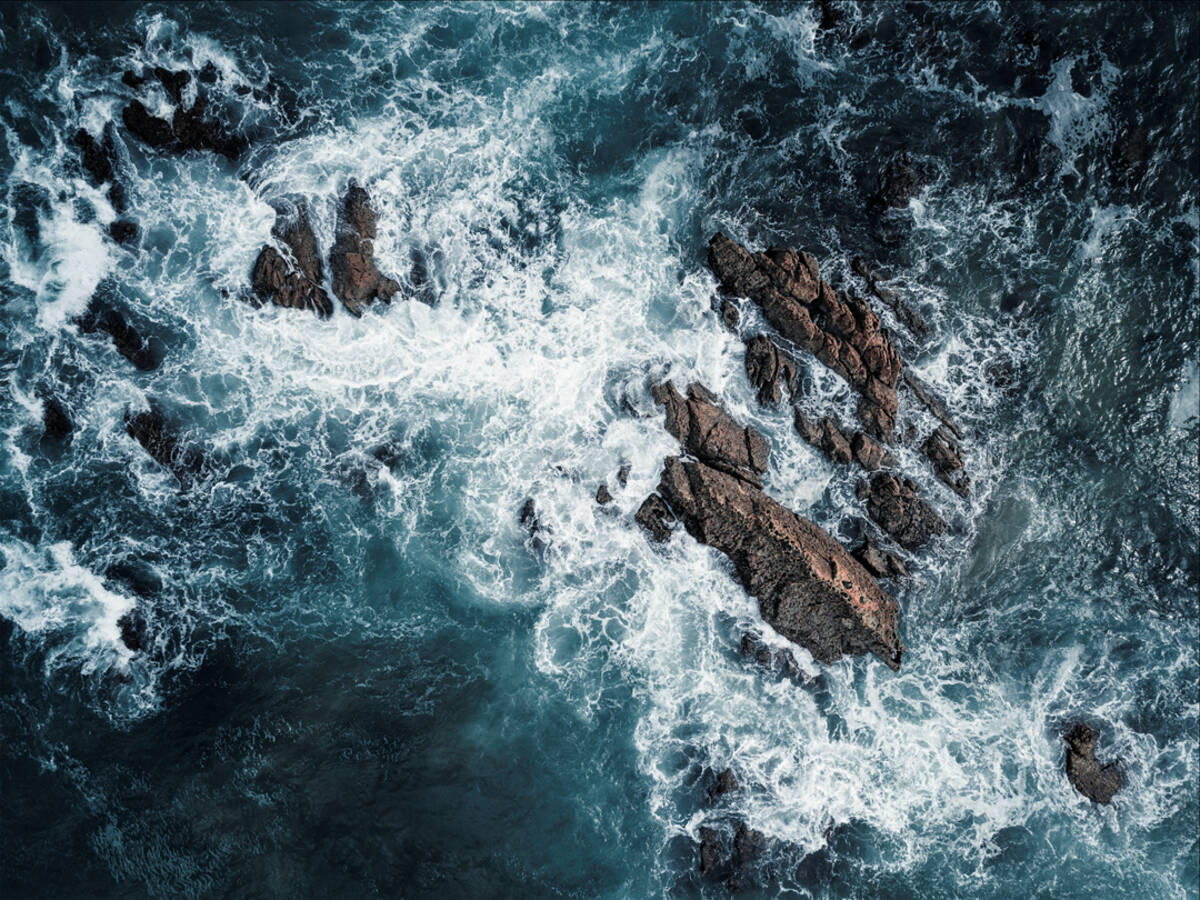 Trearddur Bay på Holy Islands västkust i Wales.