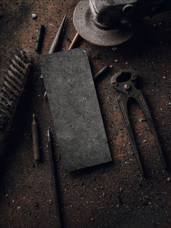 AXOR MyEdition plate with unique lava rock