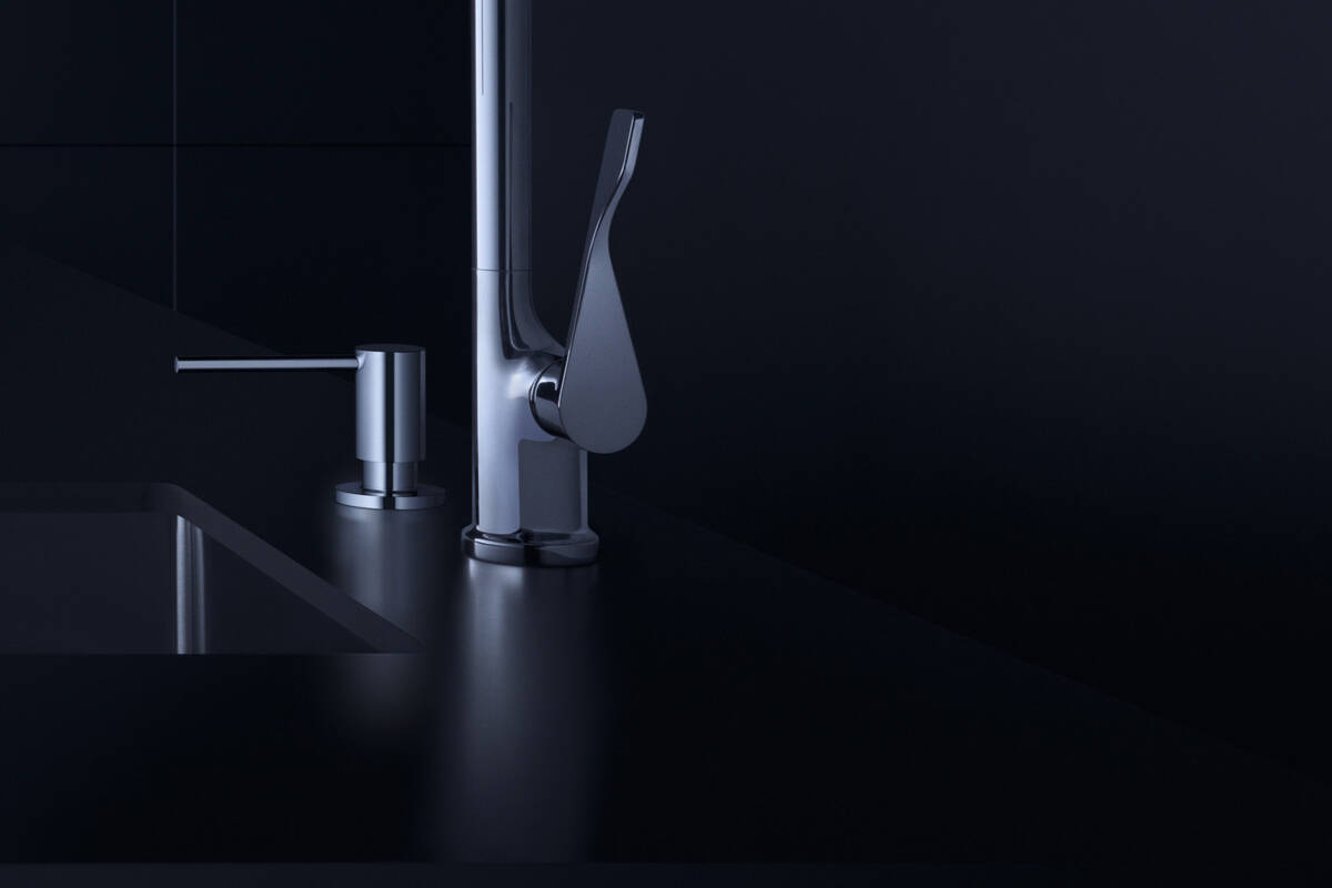 AXOR Uno liquid soap dispenser. 500 ml capacity.