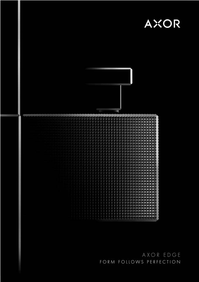 Cover page of the AXOR Edge collection brochure.