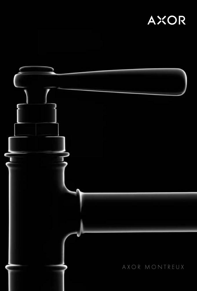 Cover page of the AXOR Montreux collection brochure.