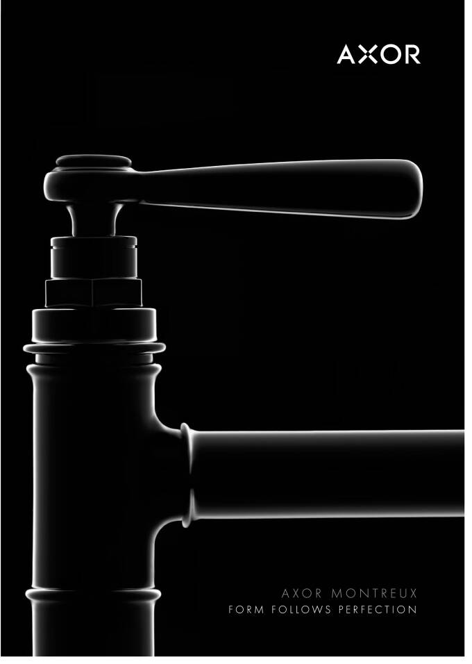 Cover page of the AXOR Montreux collection brochure.