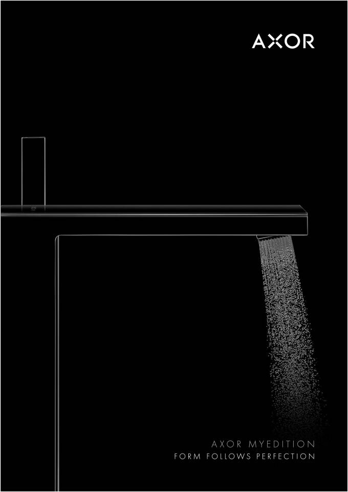 Cover page of the AXOR MyEdition collection brochure.