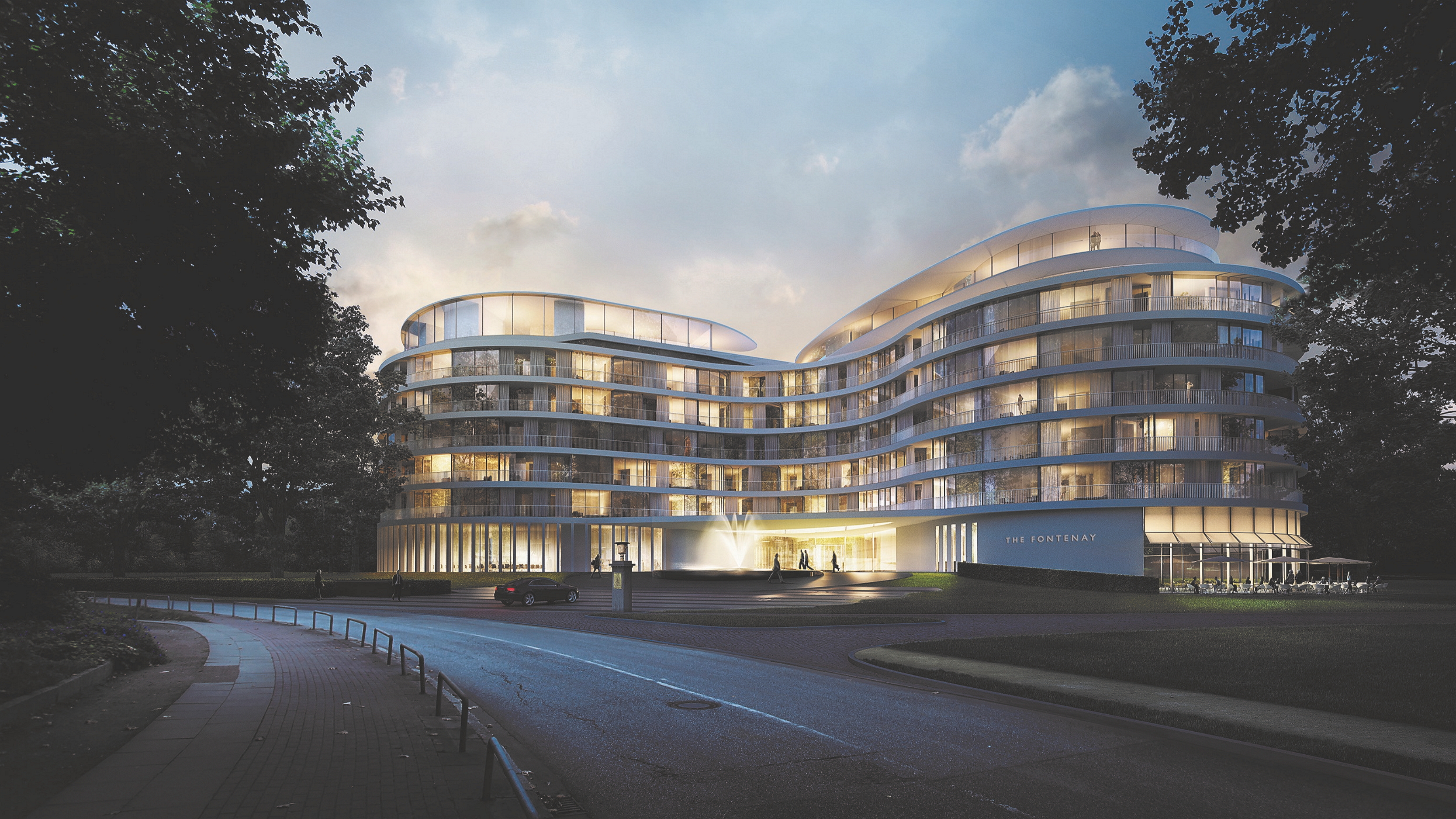 Luxushotel The Fontany in Hamburg.