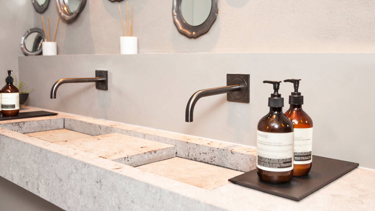 AXOR Uno electronic tap in The Jane restaurant.