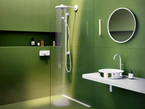 AXOR One Showers in Matt White AXOR One Showers in Matt White