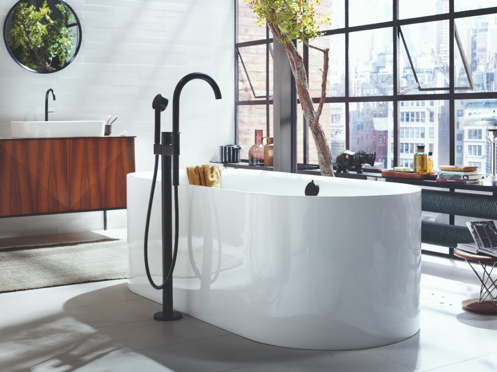 Hansgrohe ハンドシャワー Axor One 75 ブラッククローム