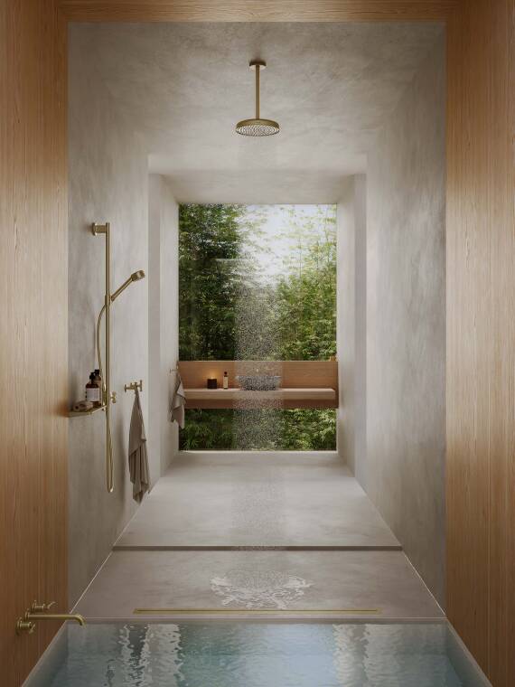 Ambiente parcial del concepto de baño de Haihua Zhang