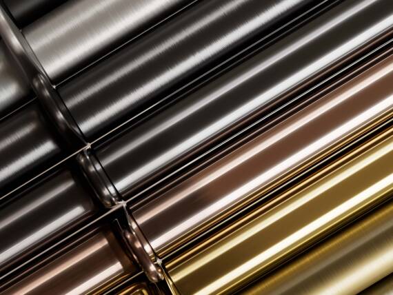 Detailní pohled na povrchové úpravy AXOR FinishPlus