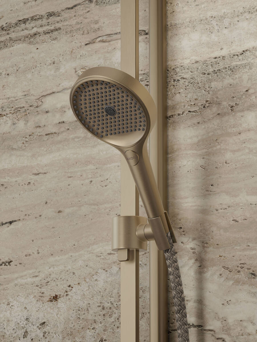 AXOR hand shower on a light background