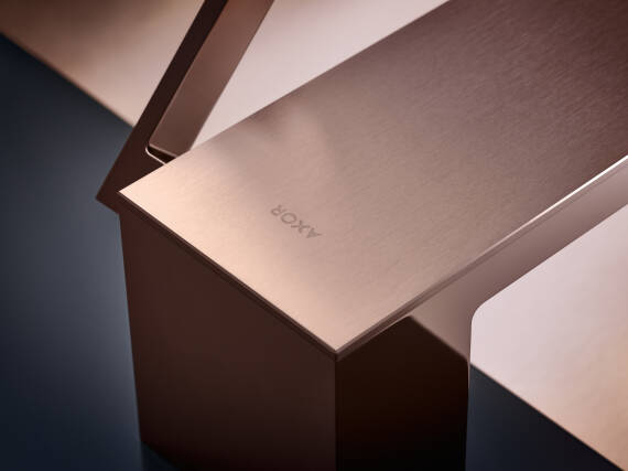 AXOR MyEdition basin mixer. Brushed and Polished Red Gold.