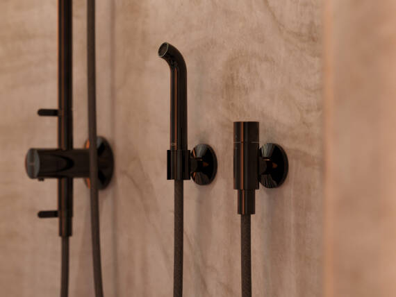 AXOR One Gießrohrset Kneipp in Brushed Black Chrome