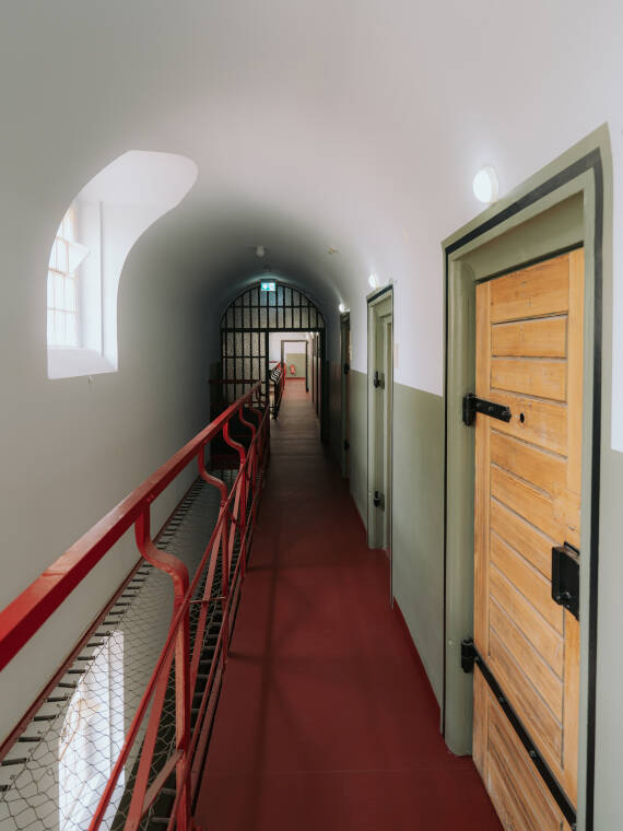 Hallway of the former prison