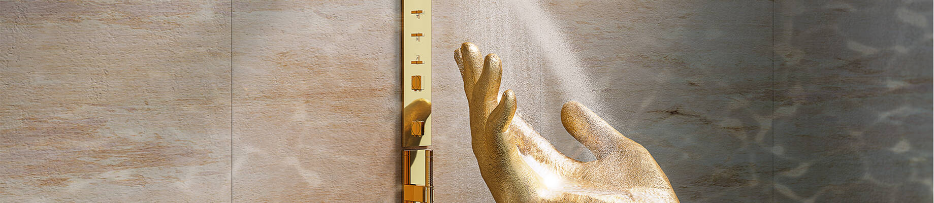 AXOR Shower Sphere in a surrealist environment