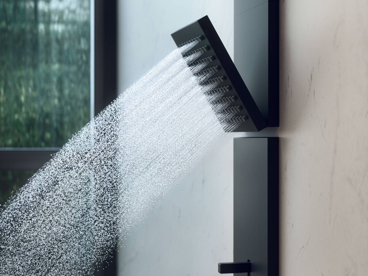 AXOR side shower in Matt Black