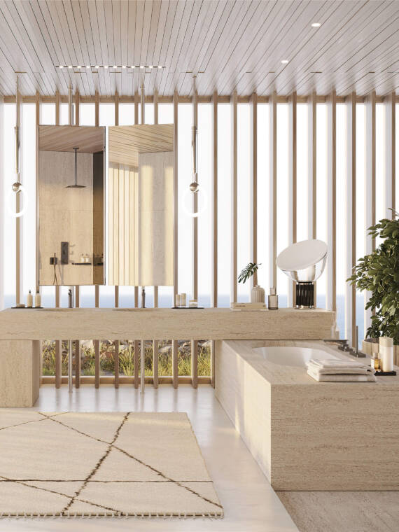 Nature bound vacation home - A bathroom concept by Antonio Citterio Nature bound vacation home - A bathroom concept by Antonio Citterio