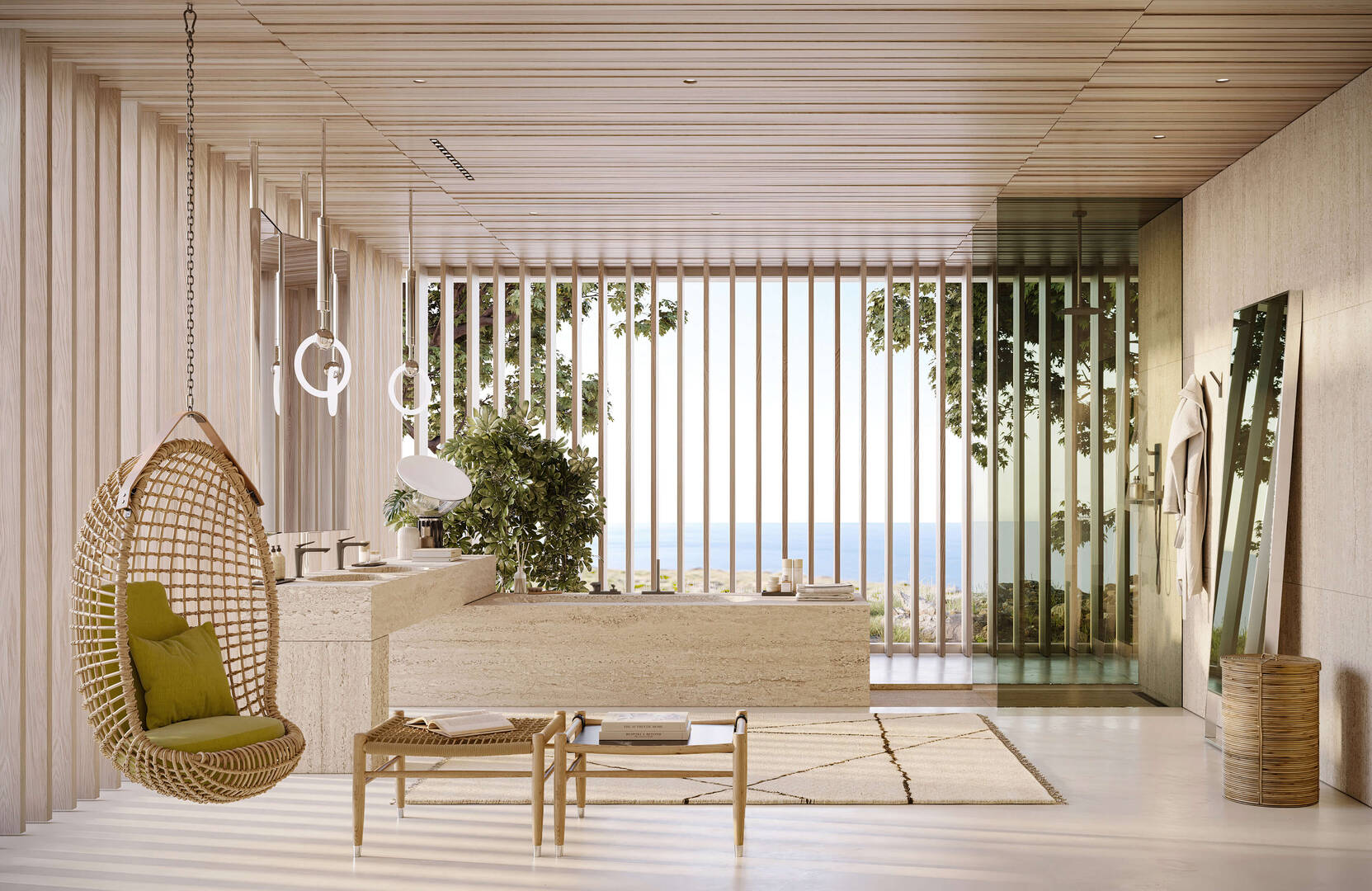 Nature bound vacation home - A bathroom concept by Antonio Citterio
