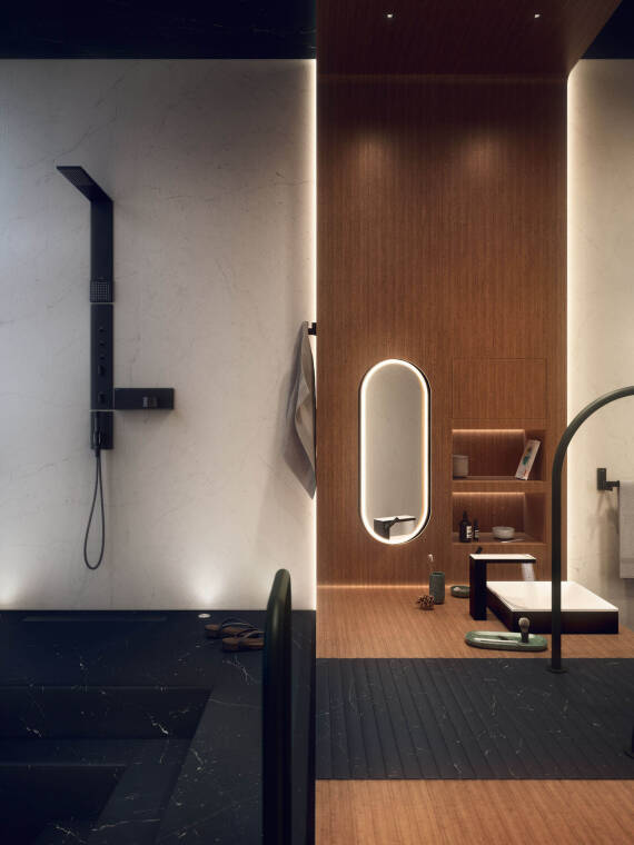 Detail of the bathroom Concept Gretel and Hansel by Ushi Tamborriello and AXOR Detail of the bathroom Concept Gretel and Hansel by Ushi Tamborriello and AXOR